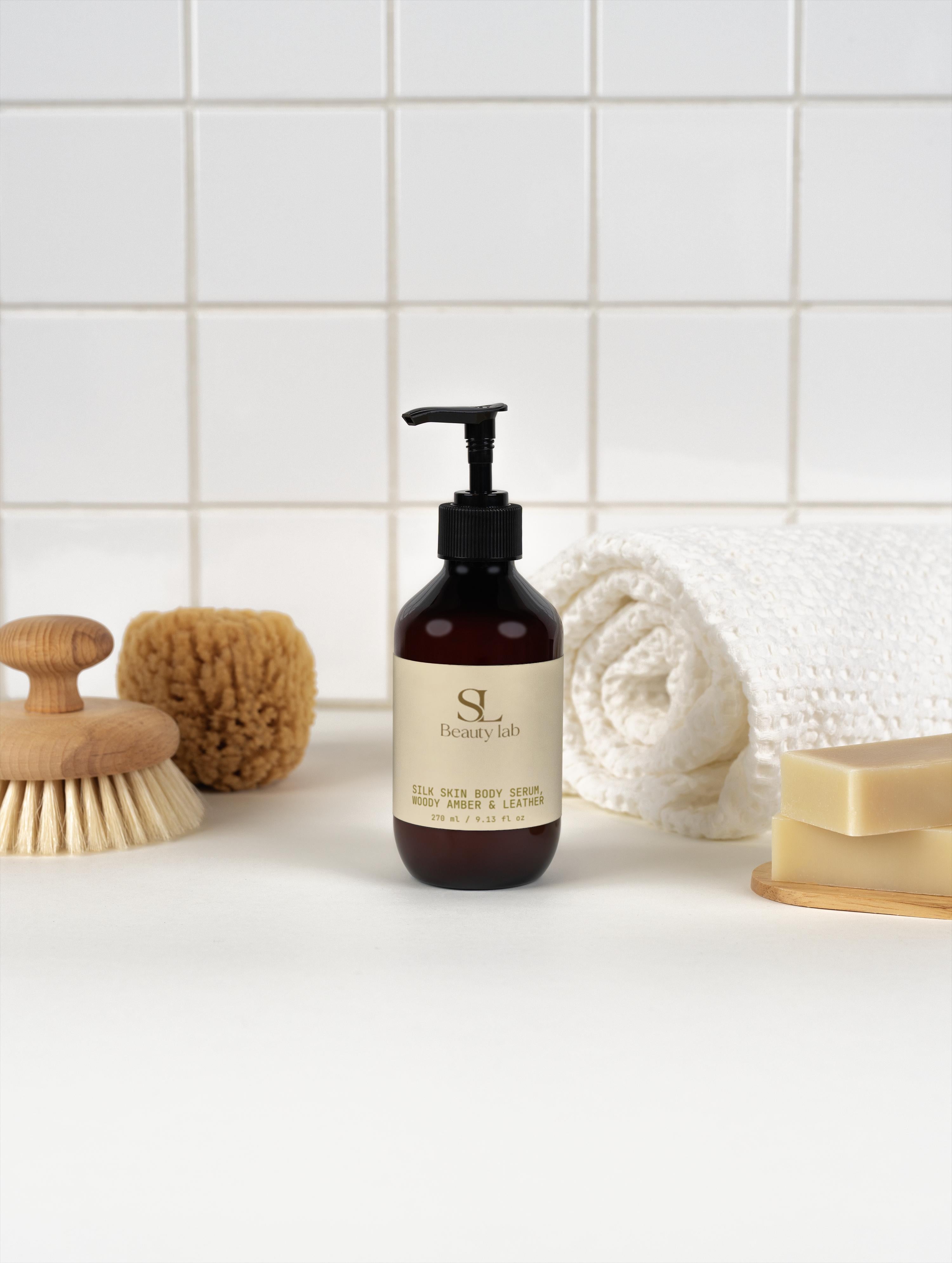 Silk Skin Body Serum, Woody Amber & Leather