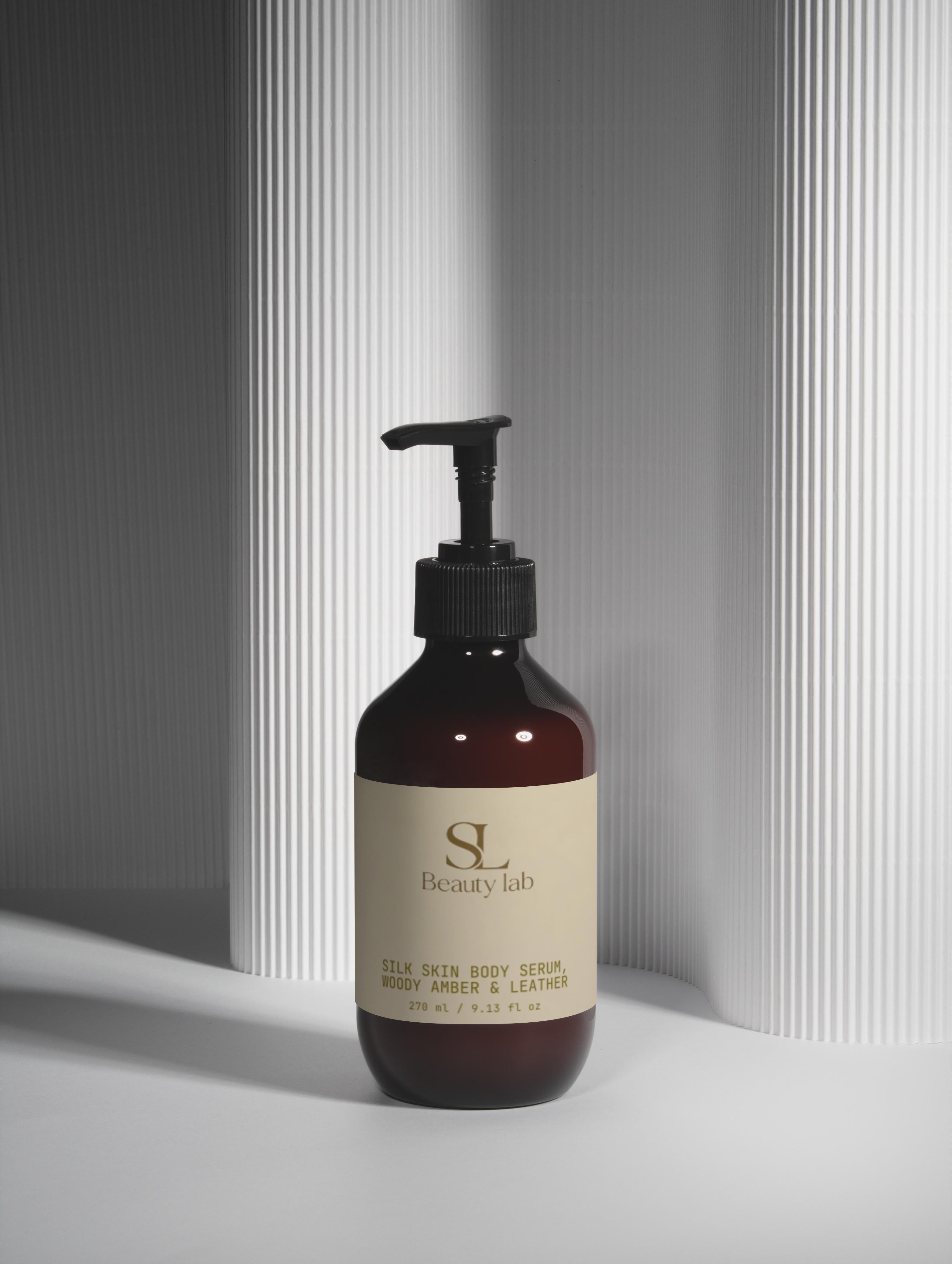 Silk Skin Body Serum, Woody Amber & Leather